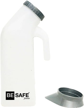 Besafe Forever Patient Urinal/Urine Pot For Adult Grey