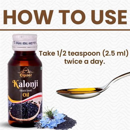 Cipzer Kalonji Oil 50ml | Supports Hair Strength| Growth & Scalp Nourishment (Pack Of 1)
