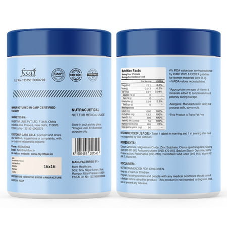 Myfitfuel Calcium Vitamin D 3 | K2 (Mk7) | Zinc | Magnesium Cissus. For Women Men (120 Tablets)