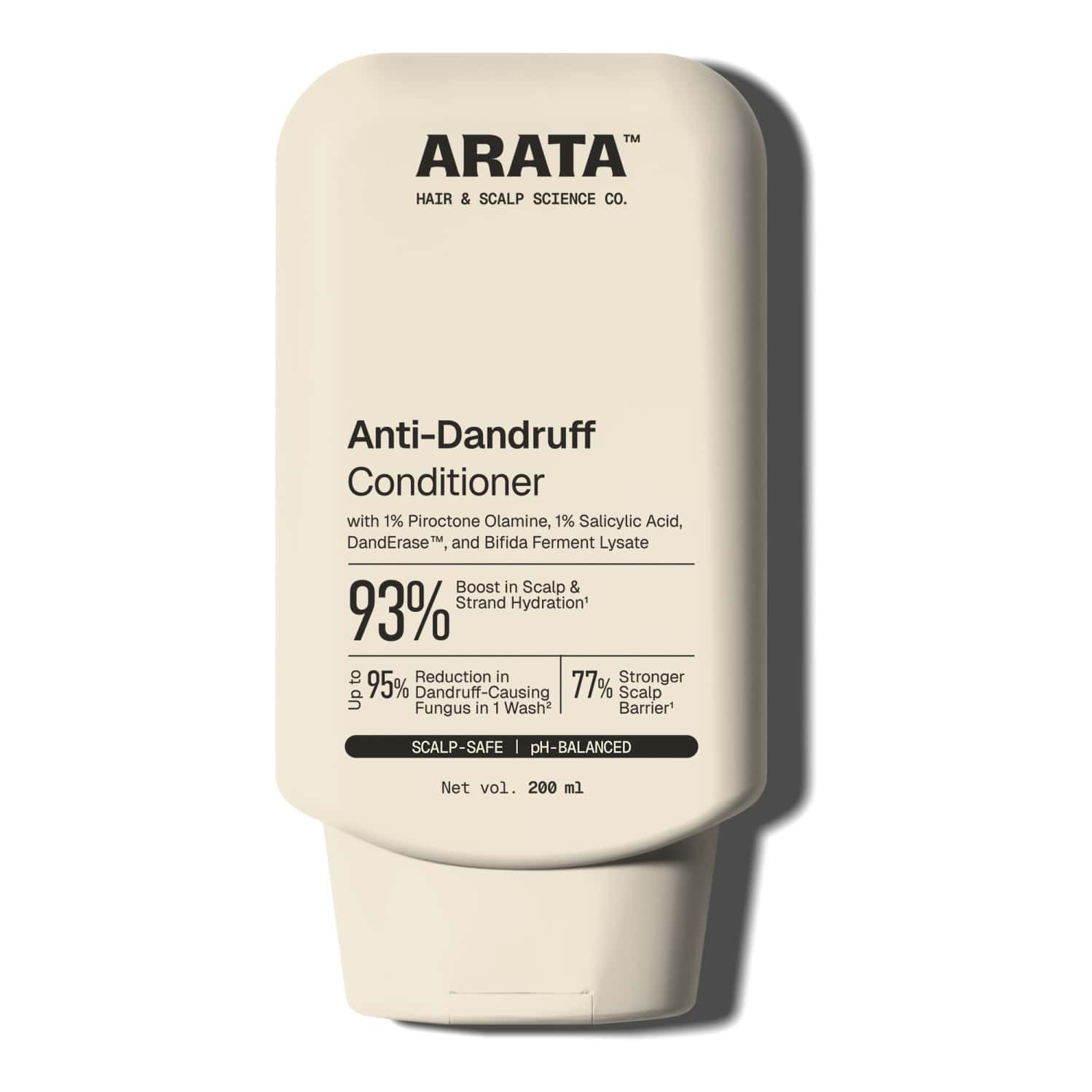Arata Anti - Dandruff Conditioner | Hydrates & Reduces Dandruff | Piroctone Olamine | 200 Ml