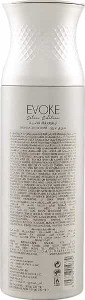 Ajmal 1 Evoke Silver Edition For Him For Men & 3 Nightingale For Men & Women Deo Each 200Ml Pack 4