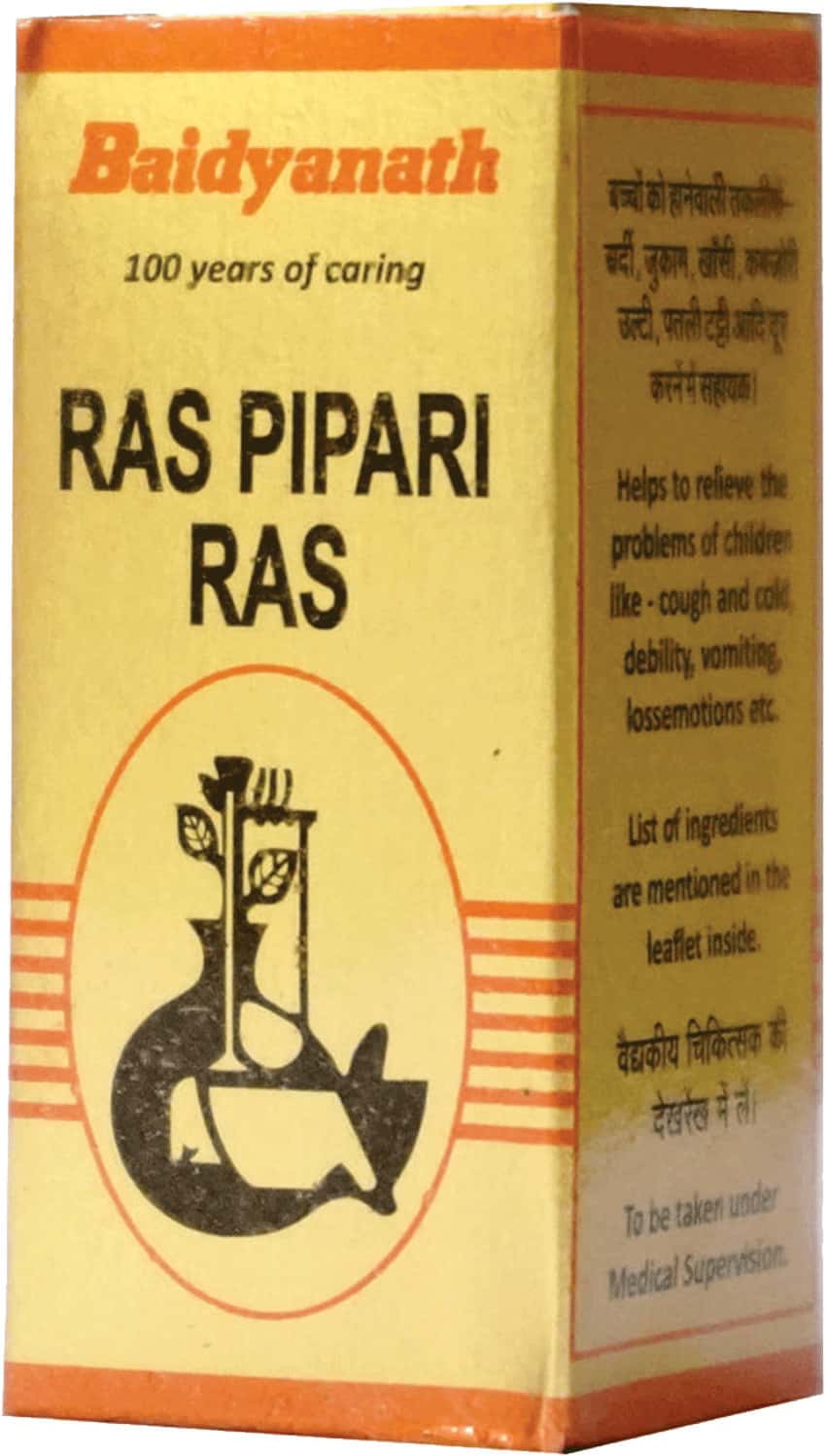 Baidyanath Asli Ayurved Ras Pipari Ras 10 Tablets (pack Of 3)