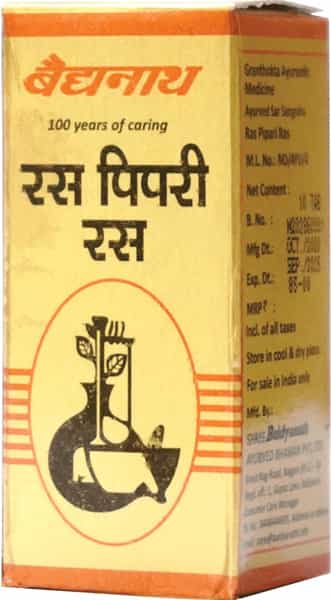 Baidyanath Asli Ayurved Ras Pipari Ras 10 Tablets (Pack Of 3)