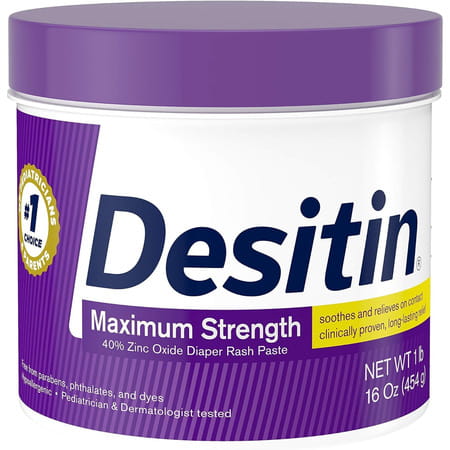 Desitin Maximum Strength Original Daiper Rash Cream Jar 16 Oz 454 Gm