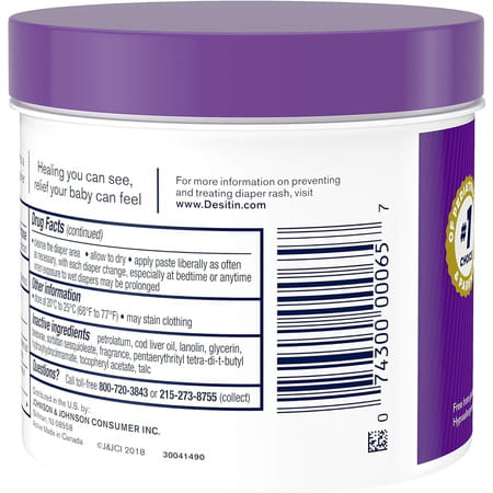Desitin Maximum Strength Original Daiper Rash Cream Jar 16 Oz 454 Gm