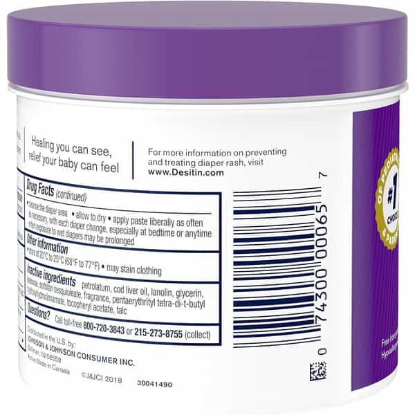 Desitin Maximum Strength Original Daiper Rash Cream Jar 16 Oz 454 Gm