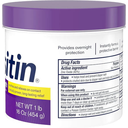 Desitin Maximum Strength Original Daiper Rash Cream Jar 16 Oz 454 Gm