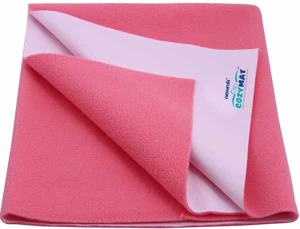 Newnik Cozymat Dry Sheet (Size: 70Cm X 100Cm) Medium Salmon Rose