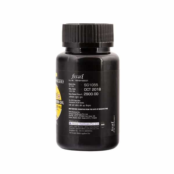 Alvizia Buckthrol Premium Sea Buckthorn Oil 500Mg - 60 Capsules ( Omega 3+6+9+7)