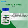 Healthvit Ginkgo Biloba ( Supports Memory Focus & Clarity ) - 180Mg - 60 Capsules