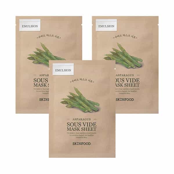 Skinfood Asparagus Sous Vide Mask Sheet - Pack Of 3