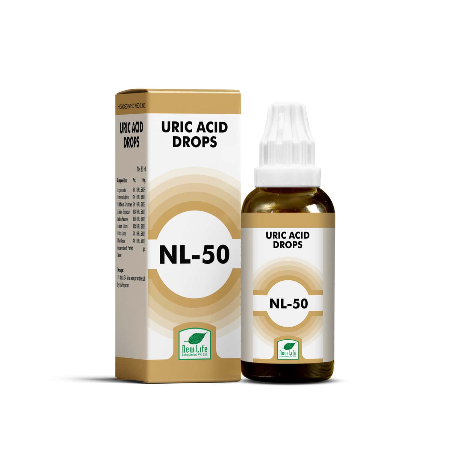 New Life Nl 50 Uric Acid Drops | 30ml