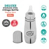Buddsbuddy Deluxe Stainless Steel Regular Neck Feeding Bottle With Extra Spout Sipper 220ml