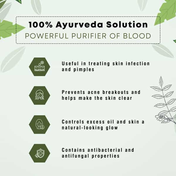 Four Seasons Neem Tablet 60 Tabs | Blood Purifier | Skin Health | Support Detoxification (Pack Of 2)