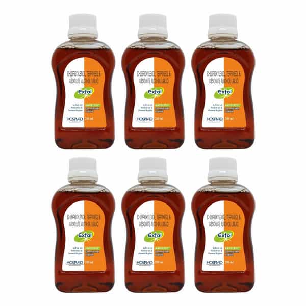 Extol Antiseptic Disinfecttant Liquid 200 Ml Pack-6