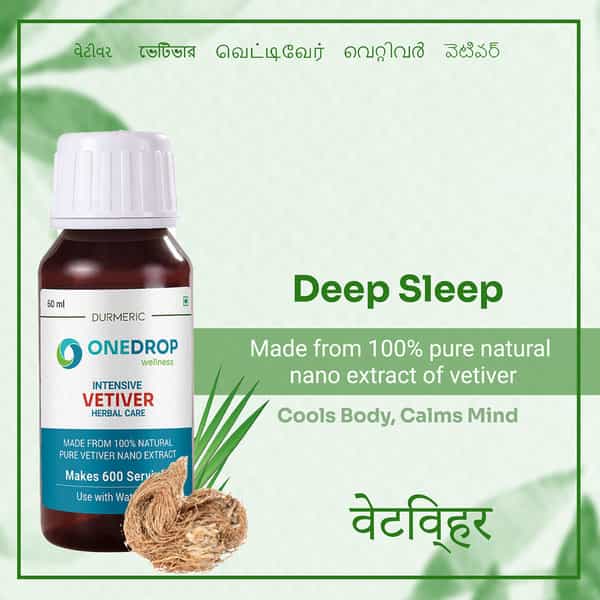 Durmeric Onedrop Intensive Vetiver Herbal Drops - 60 Ml