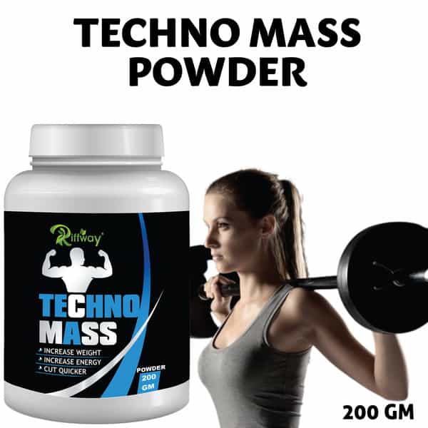 Riffway Techno Mass Weight Gain Powder | Minimizing The Risk Of Unhealthy Fat Accumulation (2X200gm)