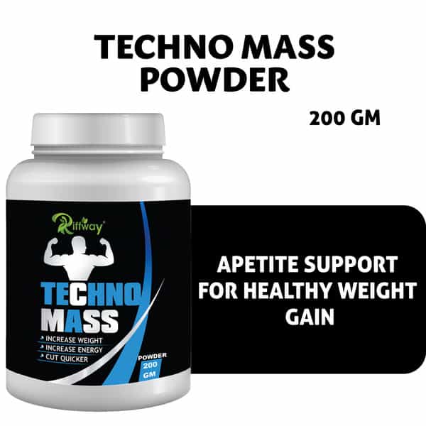 Riffway Techno Mass Weight Gain Powder | Minimizing The Risk Of Unhealthy Fat Accumulation (2X200gm)