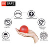 Besafe Forever Physiotherapy Hand Gel Exercise Ball Stress Relief Squeeze Balls (Red)