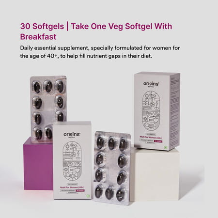 Origins Nutra Multi For Women (40+) | Boost Energy & Metabolism - 30 Softgels