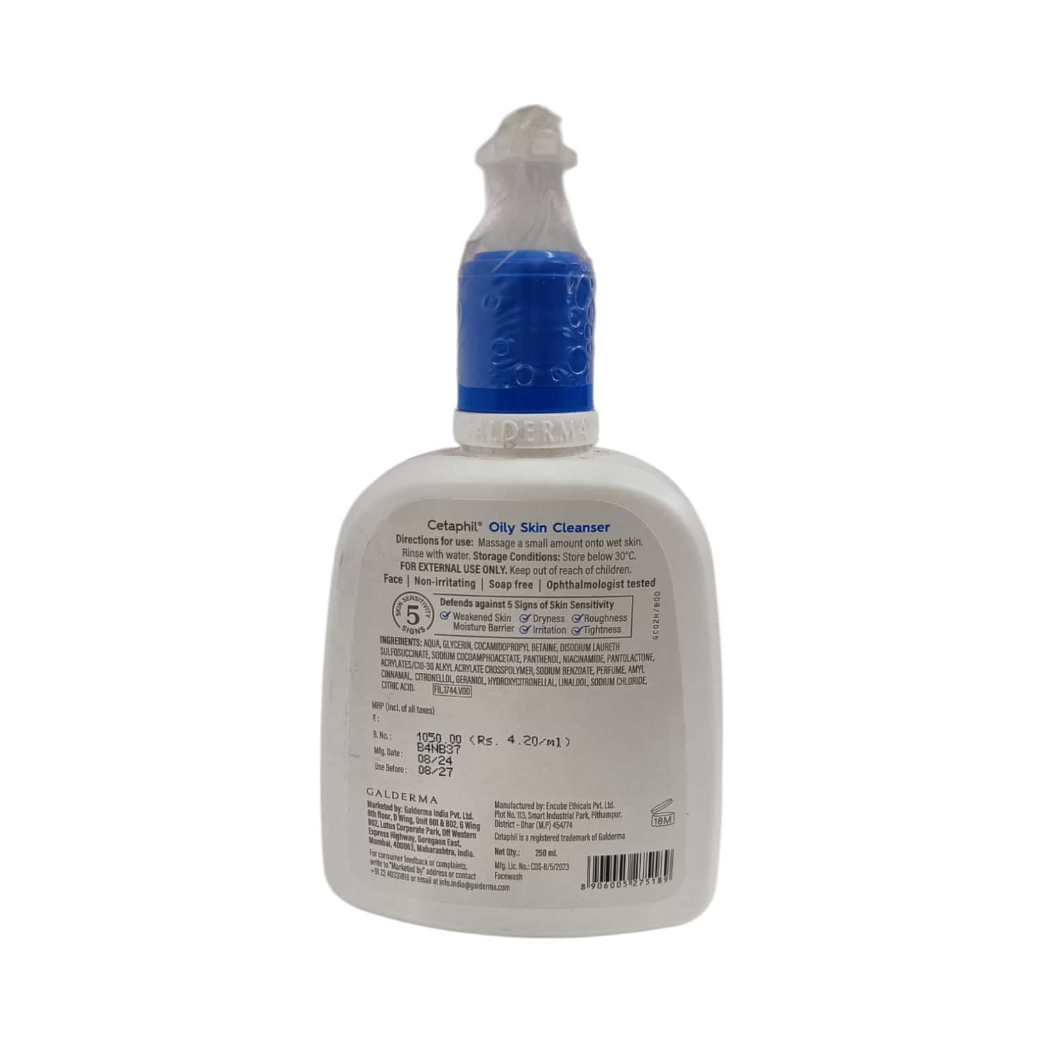 Cetaphil Oily Skin Cleanser | Combination To Oily Sensitive Skin | 250 Ml