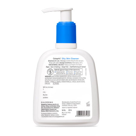 Cetaphil Oily Skin Cleanser | Combination To Oily & Sensitive Skin | 250 Ml