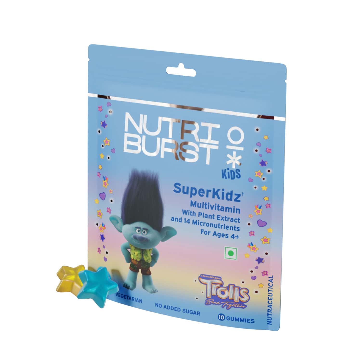 Nutriburst Super Kidz Trolls Gummies - 10 Gummies