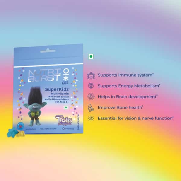 Nutriburst Super Kidz Trolls Gummies - 10 Gummies