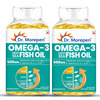 Dr. Morepen Omega 3 Deep Sea Fish Oil 500 For Healthy Heart | Brain & Joint | 60 Softgel | Pack Of 2