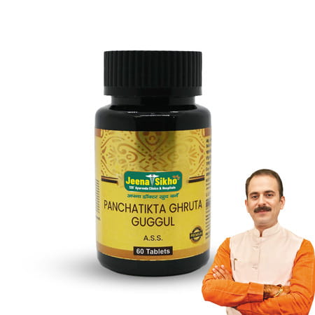 Jeena Sikho Panchatikta Ghruta Guggul/Vata Balance Tablets | Ayurvedic Supplement | 60 Tablets