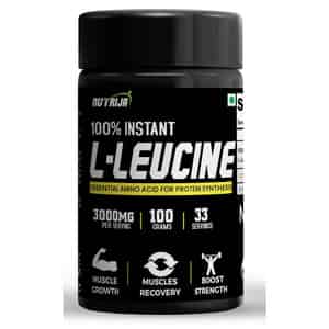 Nutrija Instant L-leucine Powder -100% Pure & Usp Grade (200 Grams)
