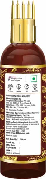 Oriental Botanics Castor Oil With Comb Applicator - Pure Oil With No Mineral Oil Silicones - 200 Ml