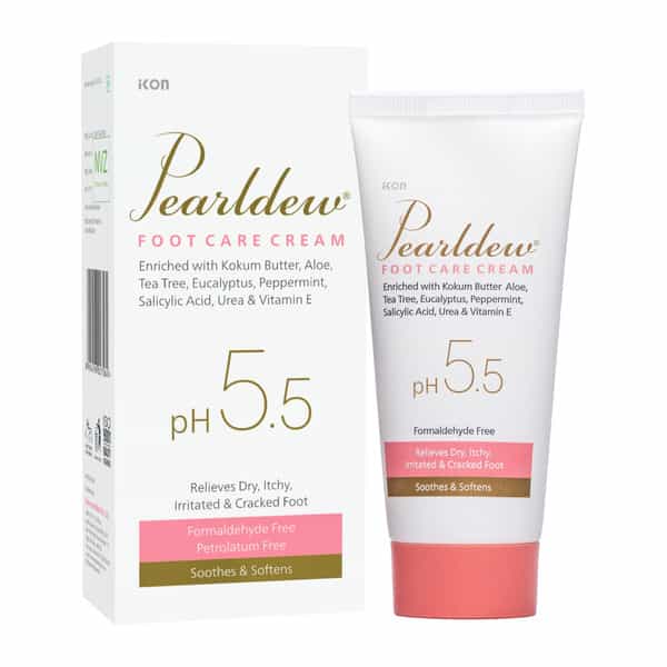 Pearldew Foot Care Cream 60 Gm | With Aloe | Cocoa Butter & Coconut Oil (Pack Of 4)