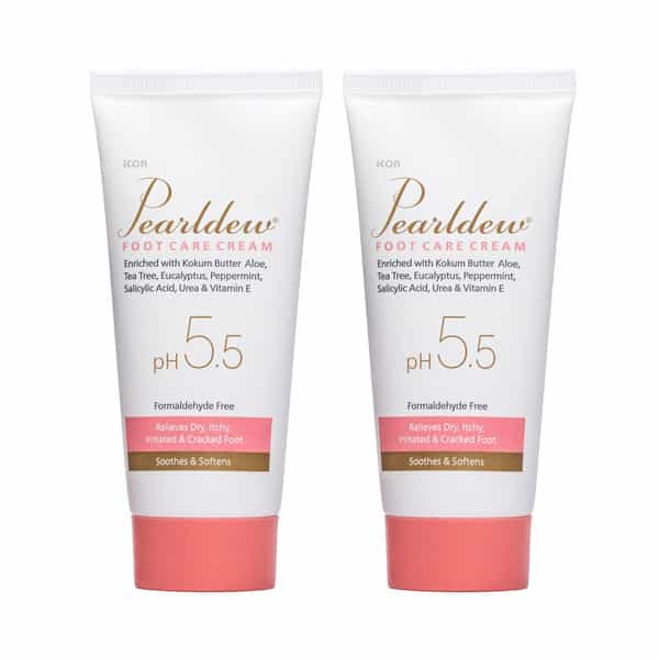 Pearldew Foot Care Cream 60 Gm | With Aloe | Cocoa Butter & Coconut Oil (Pack Of 4)