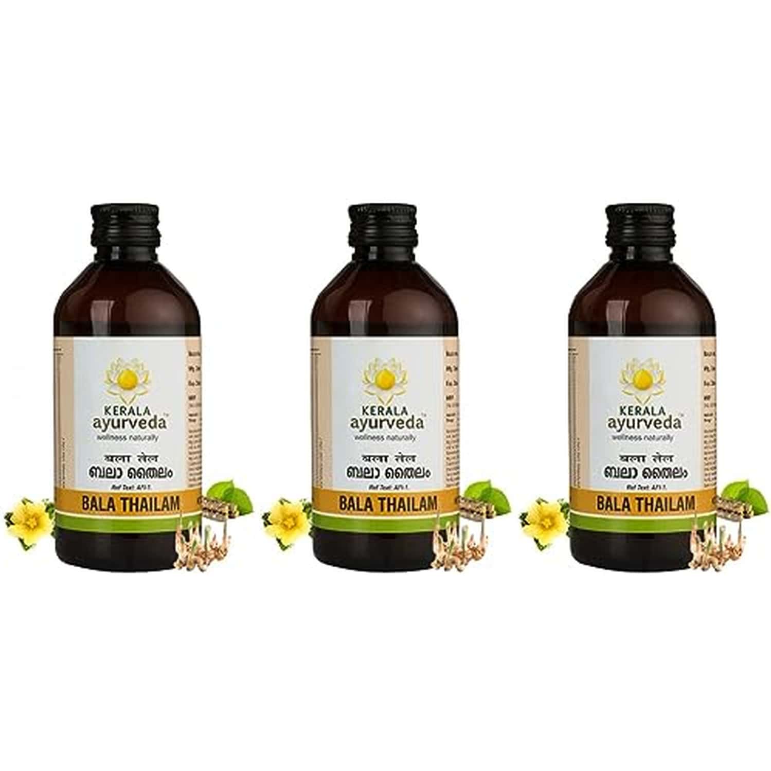Kerala Ayurveda Bala Thailam 200ml | Muscle And Bone Strengthening X Pack Of 3 (Pack Of 3)