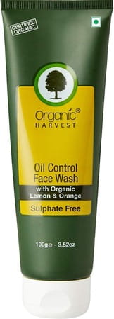 Organic Harvest Sulphate Free Oil Control Face Wash With Organic Lemon & Orange- 100gm