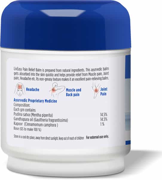 Liveasy Pain Relief Balm - 45 Gm - Fast Action & Absorption