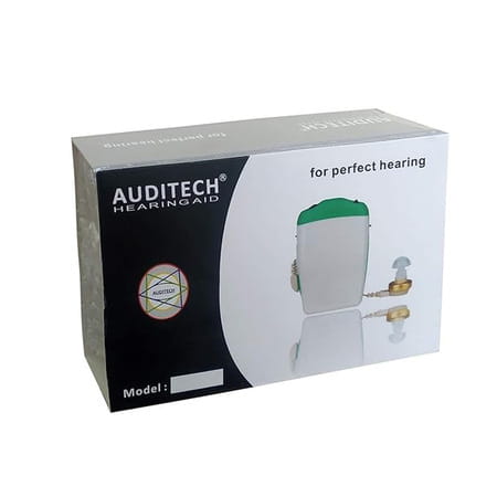 Auditech 68V Pocket Model Wired Hearing Aid (Black)