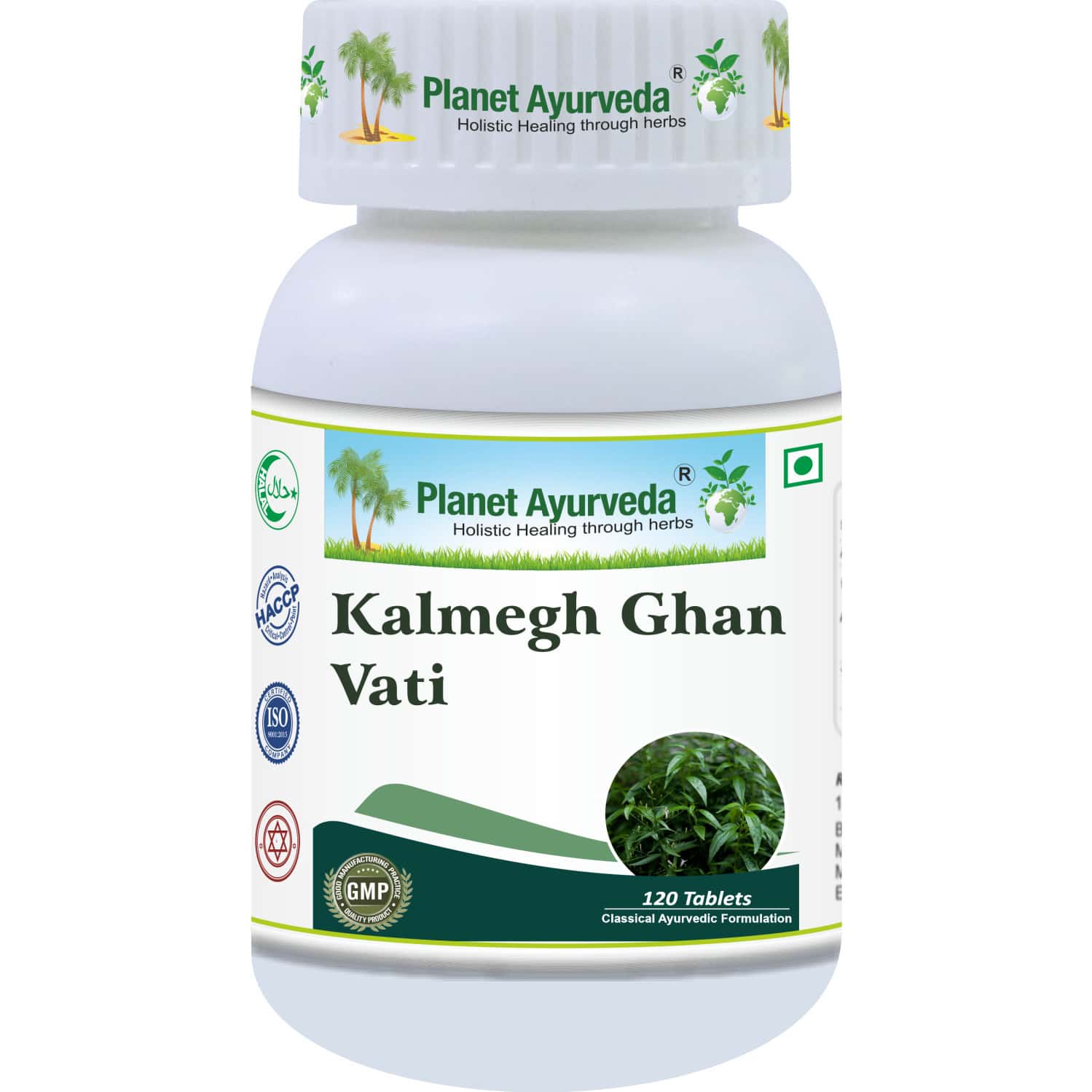 Planet Ayurveda Kalmegh Ghan Vati - 120 Tablet