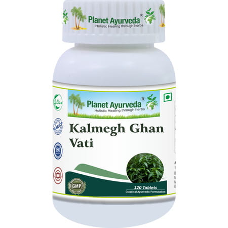 Planet Ayurveda Kalmegh Ghan Vati - 120 Tablet