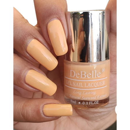 Debelle Gel Nail Polish Combo Set Of 3 | Pastel Navy Blue Nude & Peach | 24 Ml(8 Ml Each)