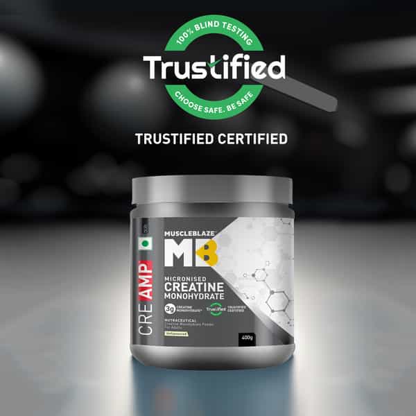 Muscleblaze Creatine Monohydrate Creamp With Creabsorb | Trustified Certified (400 G | Unflavoured)