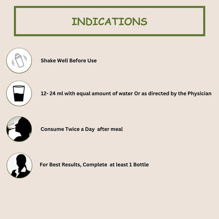 Uma Ayurveda Mahamanjishthadi Kwath Ayurvedic Syrup 450 Ml