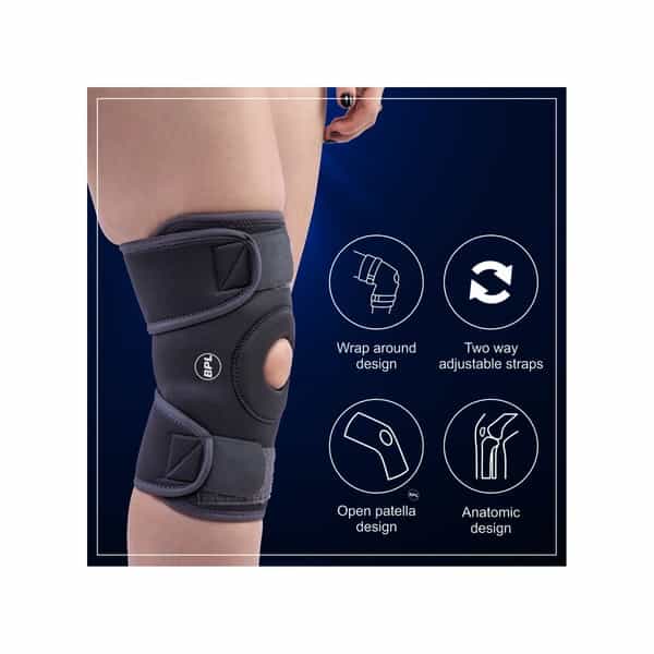 Bpl Orthocare Knee Wrap Grey - Xl - 1Pc