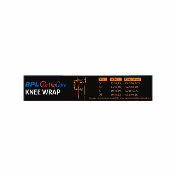 Bpl Orthocare Knee Wrap Grey - Xl - 1Pc