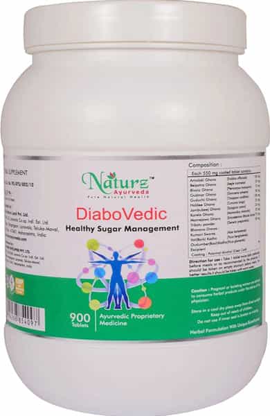 Naturz Ayurveda Diabovedic - 900 Tablets (Pack Of 2)