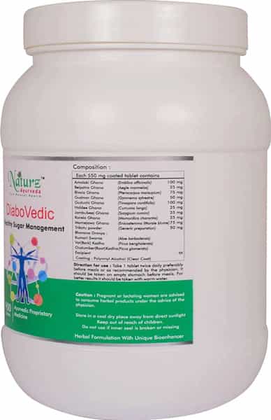 Naturz Ayurveda Diabovedic - 900 Tablets (Pack Of 2)