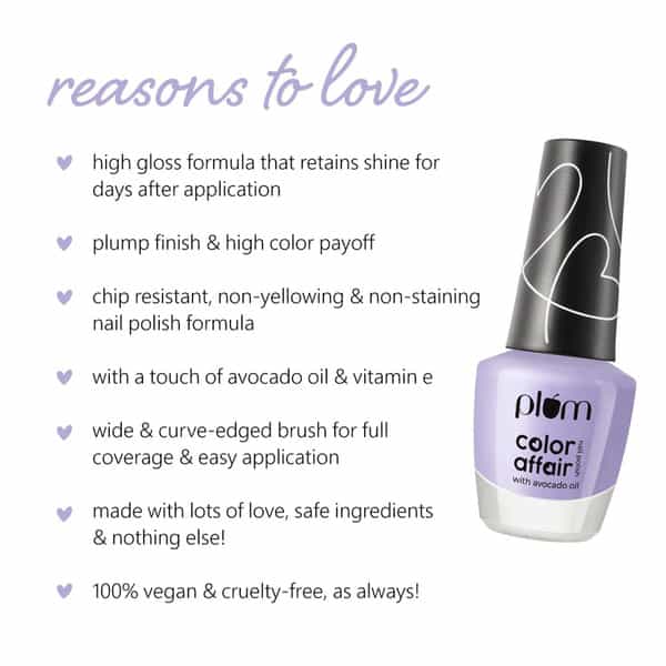 Plum Color Affair Nail Polish Summer Sorbet Collection Black Currant 11 Ml
