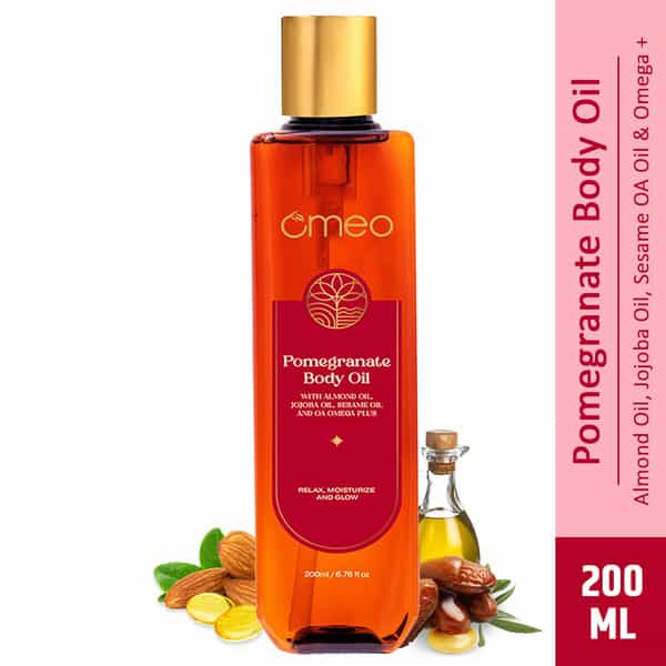 Omeo Pomegranate Body Oil For Winter- Moisturization | Nourishing & Hydrating Skin Care - 200Ml