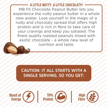 Muscleblaze Chocolate Peanut Butter | Crunchy | High Protein | No Trans Fat | Energy Booster | 750 G